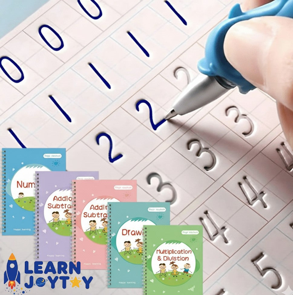 Learnjoytoy™ Magic Letter Adventure books: 5 libri per imparare a scrivere con la Magia 🪄